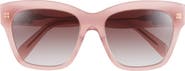 CELINE Triomphe 55mm Round Sunglasses