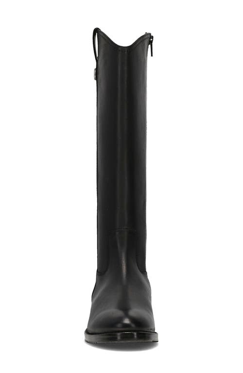 Frye Melissa Button Knee High Riding Boot In Black