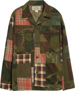 Double RL Padded Patchwork Overshirt