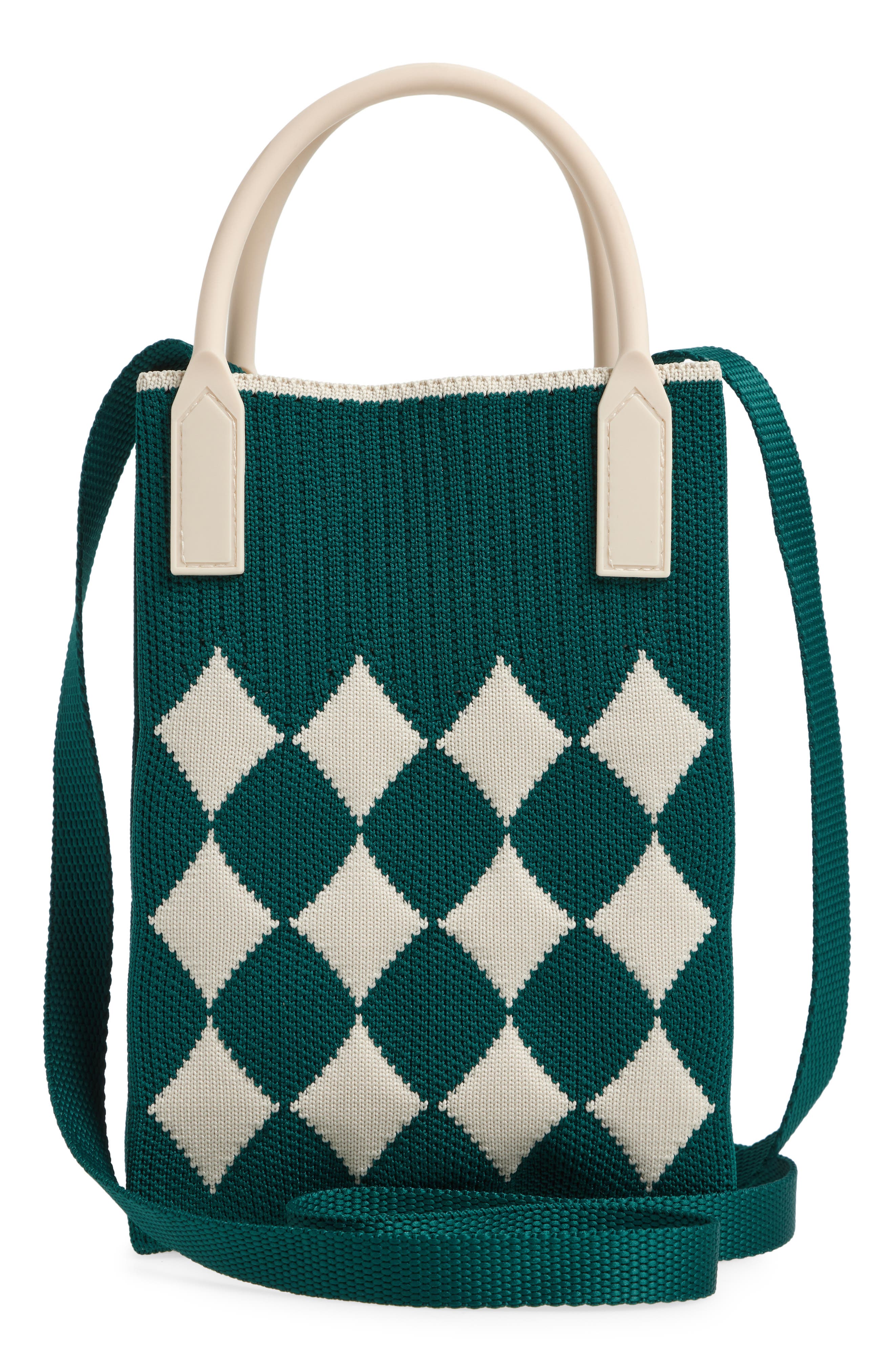 Rainbow Unicorn Birthday Surprise Small Knit Crossbody Bag, Alternate, color, 