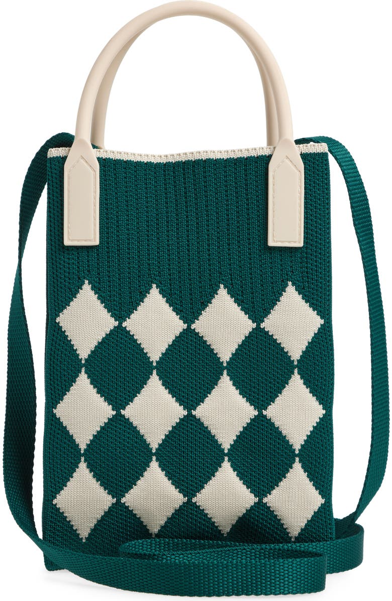 Rainbow Unicorn Birthday Surprise Small Knit Crossbody Bag, Alternate, color,