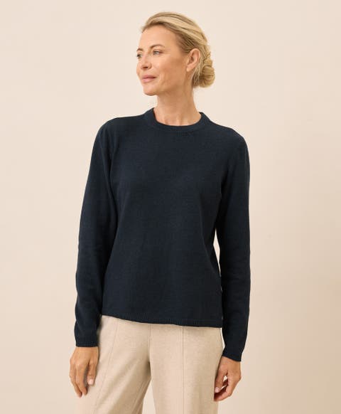 Organic Cotton Classic Fine Knit Crew Sweater