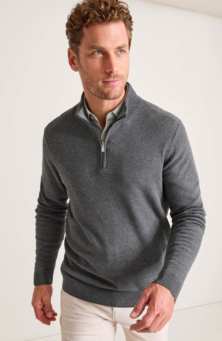 Tommy Bahama Coolside Legend IslandZone<sup>®</sup> Quarter Zip Sweater, Alternate, color, 