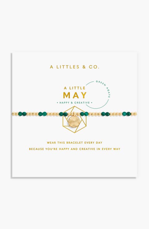 Birthstone A Little Bracelet in Gold-Tone Plating