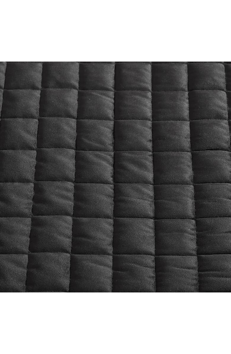 Vera Wang Black Quilted Velvet Comforter Set, Alternate, color, Black
