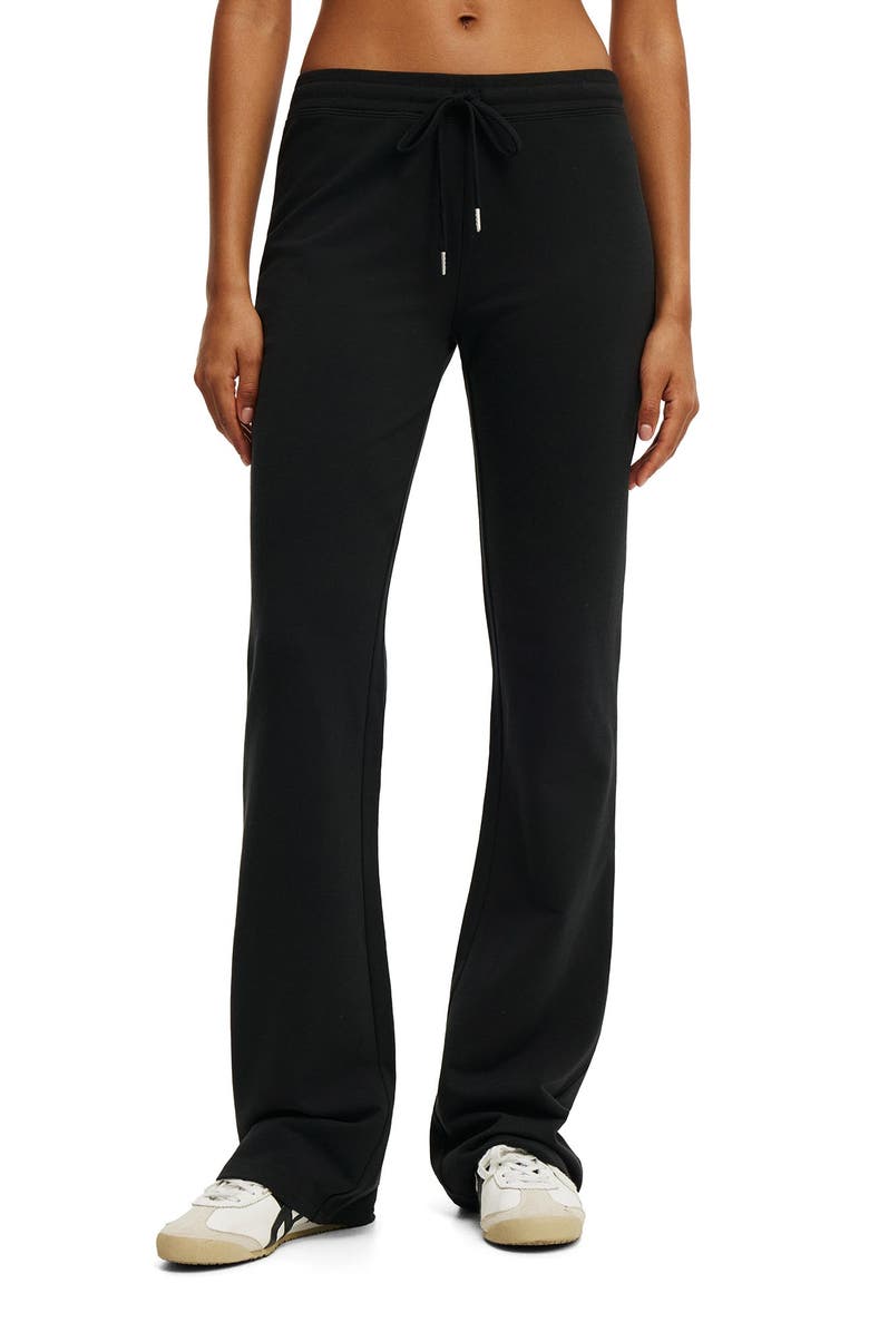 COTTON ON BODY Women's Active Stretch Modal Fleece Bootleg Sweatpant, Alternate, color, Black