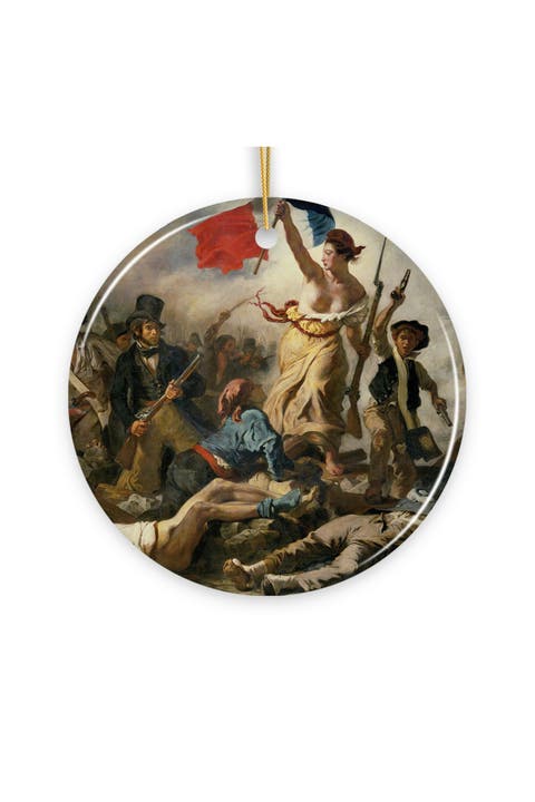 Liberty Leading The People Ceramic Ornament