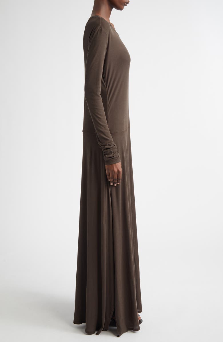 Diotima Veil Long Sleeve Cotton Knit Dress, Alternate, color, Shale