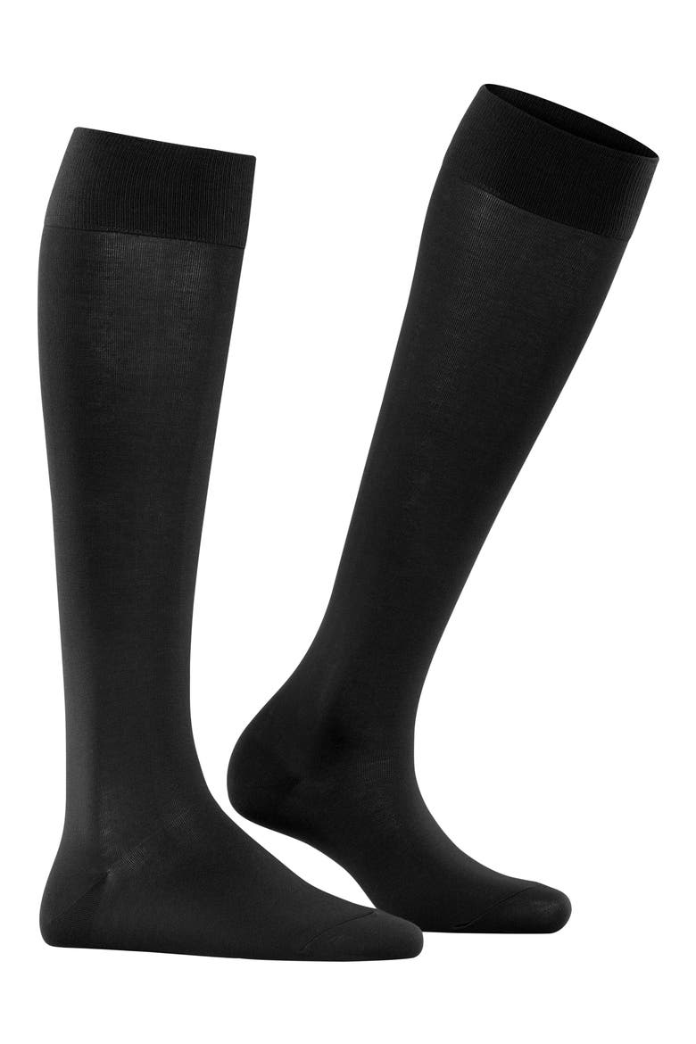 Cotton Touch Knee High Socks, Alternate, color, BLACK