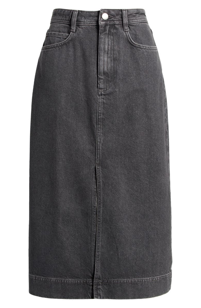 Treasure & Bond Denim Midi Skirt, Alternate, color,