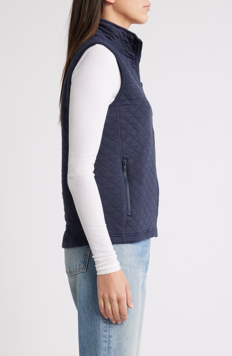 Marine Layer Corbet Quilted Vest, Alternate, color, Navy Heather