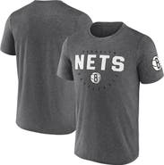 Logo Athletic Men's Logo Athletic Heather Charcoal Brooklyn Nets Block Practice Performance T-Shirt