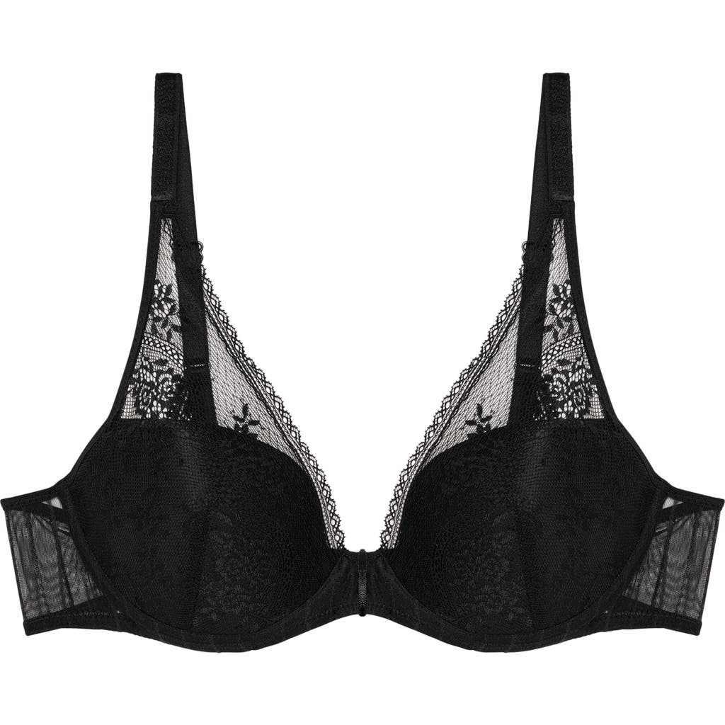 Passionata Maddie Underwire Plunge Bra In Black