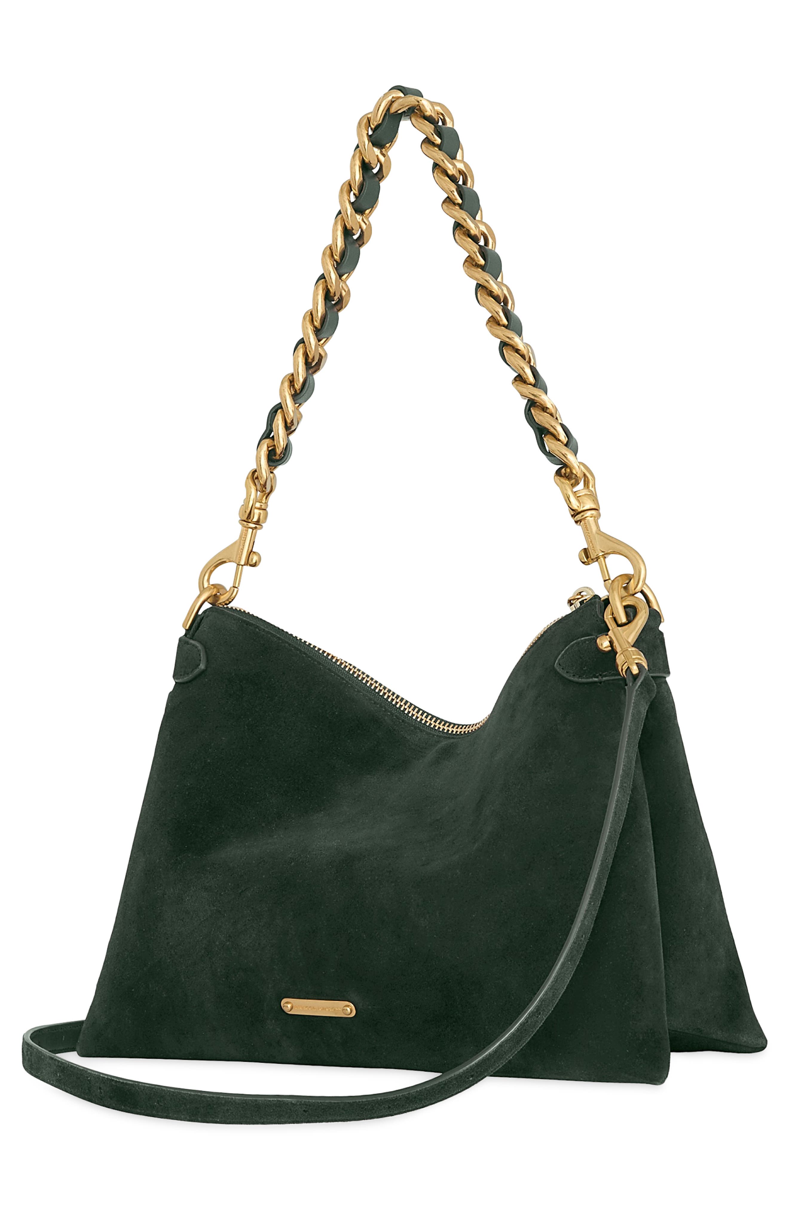 Rebecca Minkoff Stevie Medium Shoulder Bag, Alternate, color, Veridian