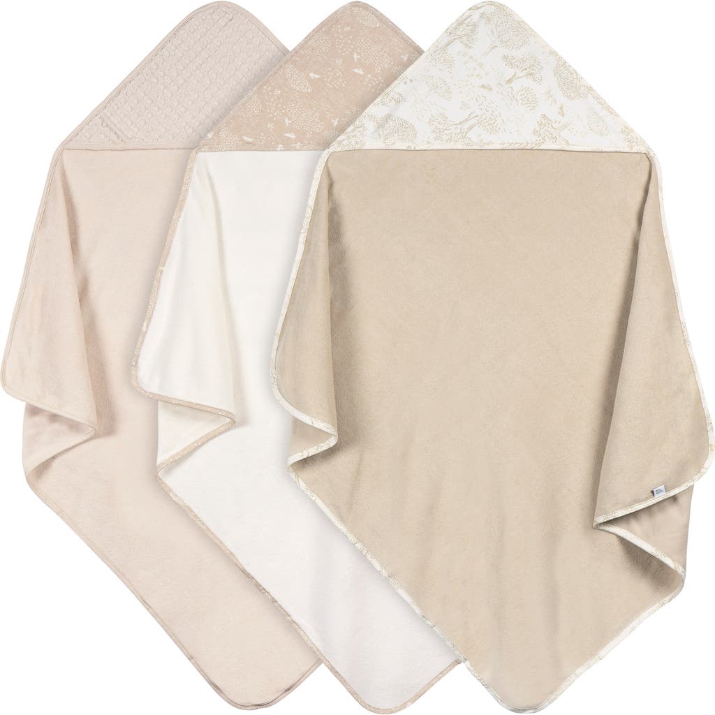 Just Born Hooded Towels Set, One Size In Neutral