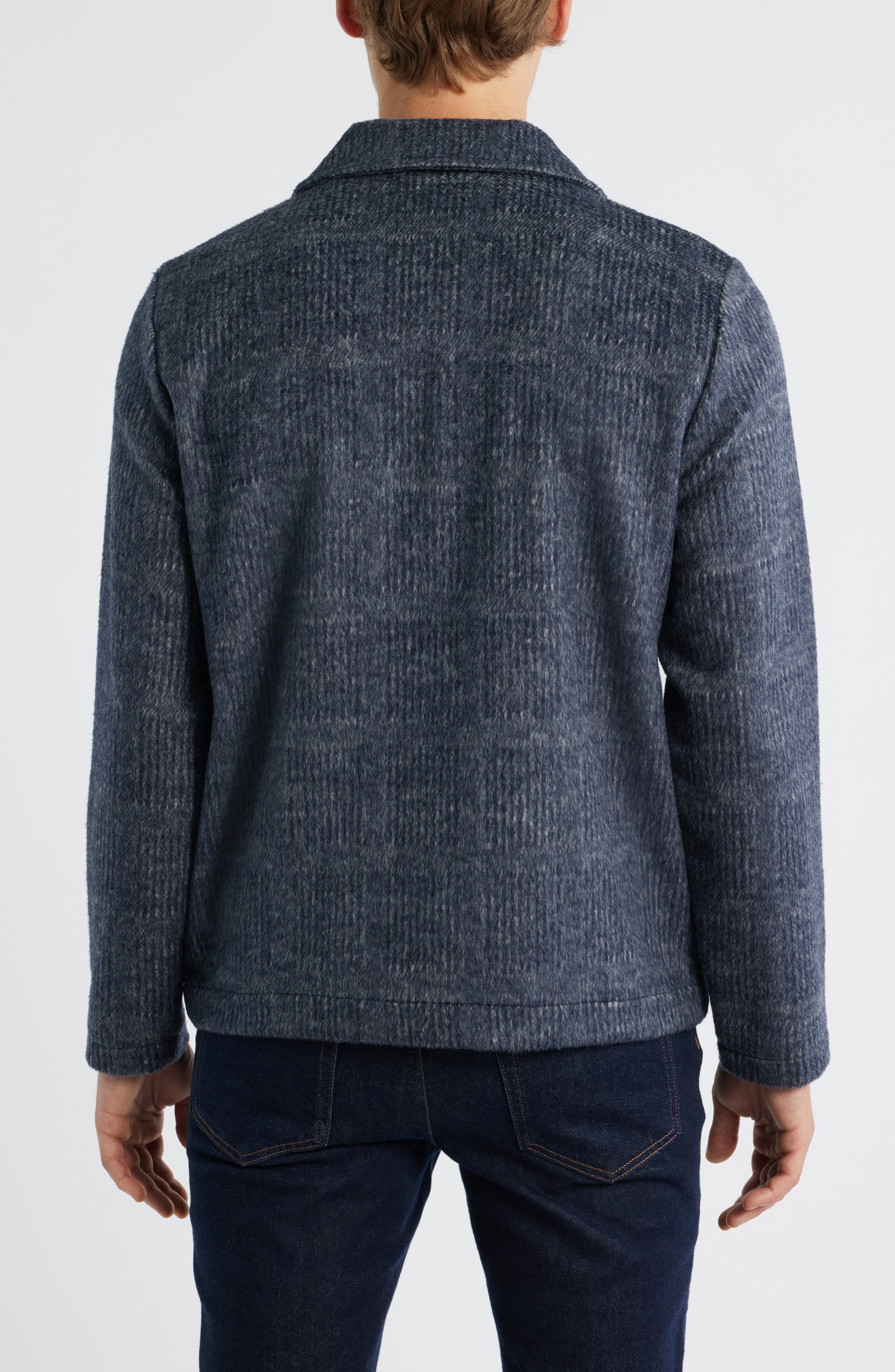 Wool Blend Zip Shirt Jacket - image 2