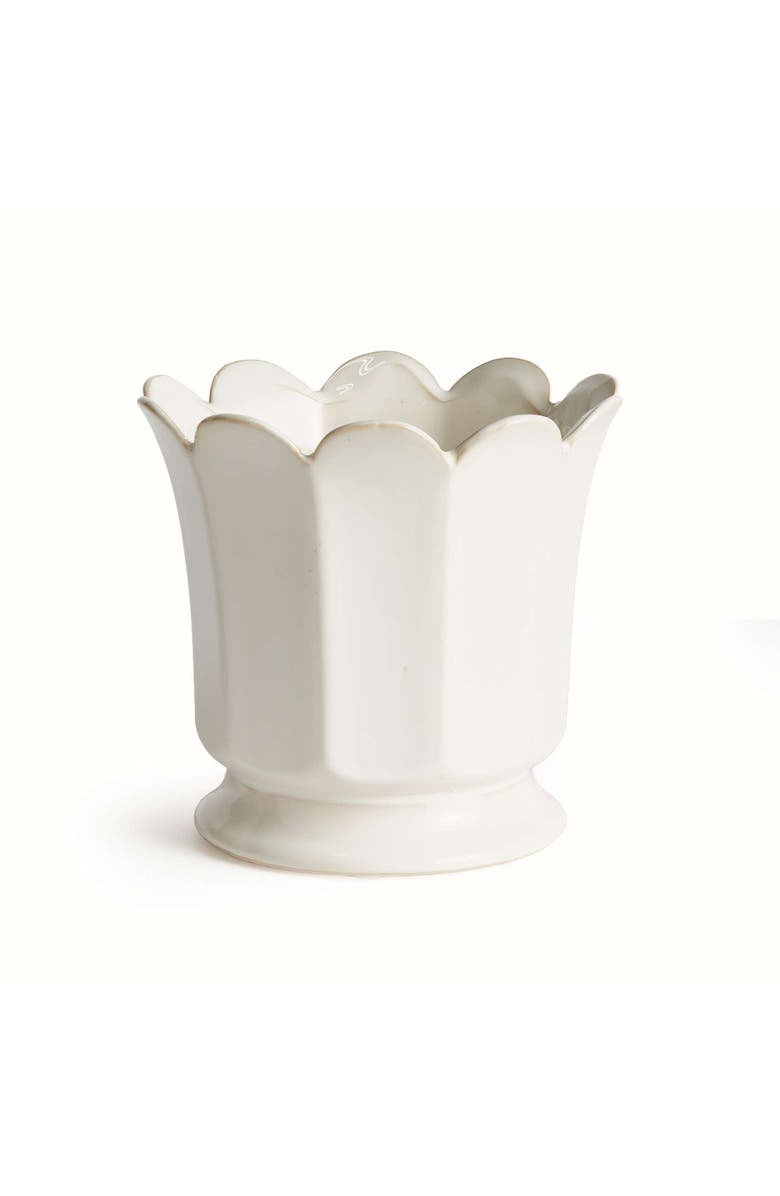 Napa Home & Garden Maline Footed Pot, Main, color, White