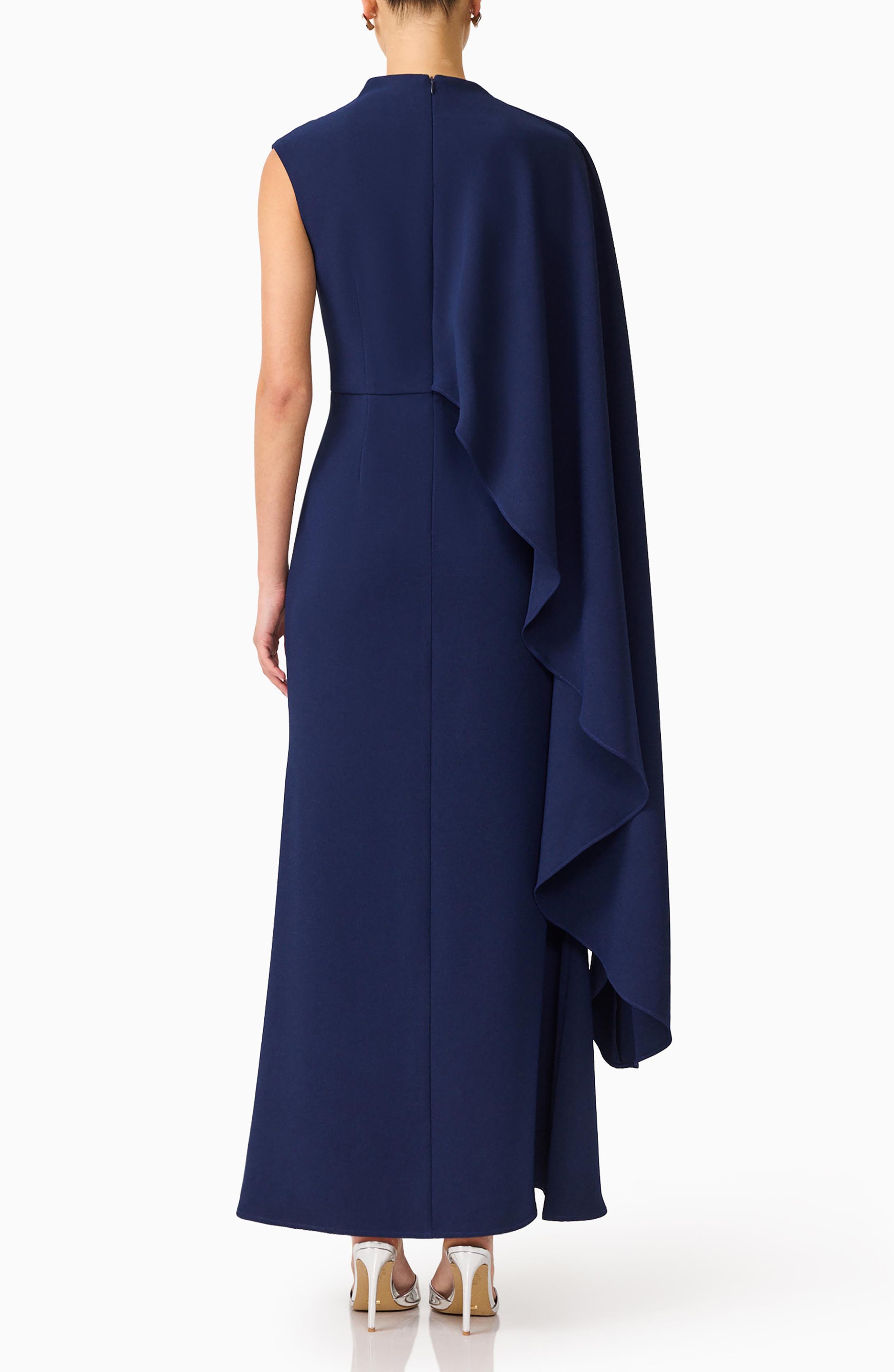 ANDRESD one tone cape dress ネイビー Elliatt Leonara Asymmetric Cape Dress (Women) | Nordstrom
