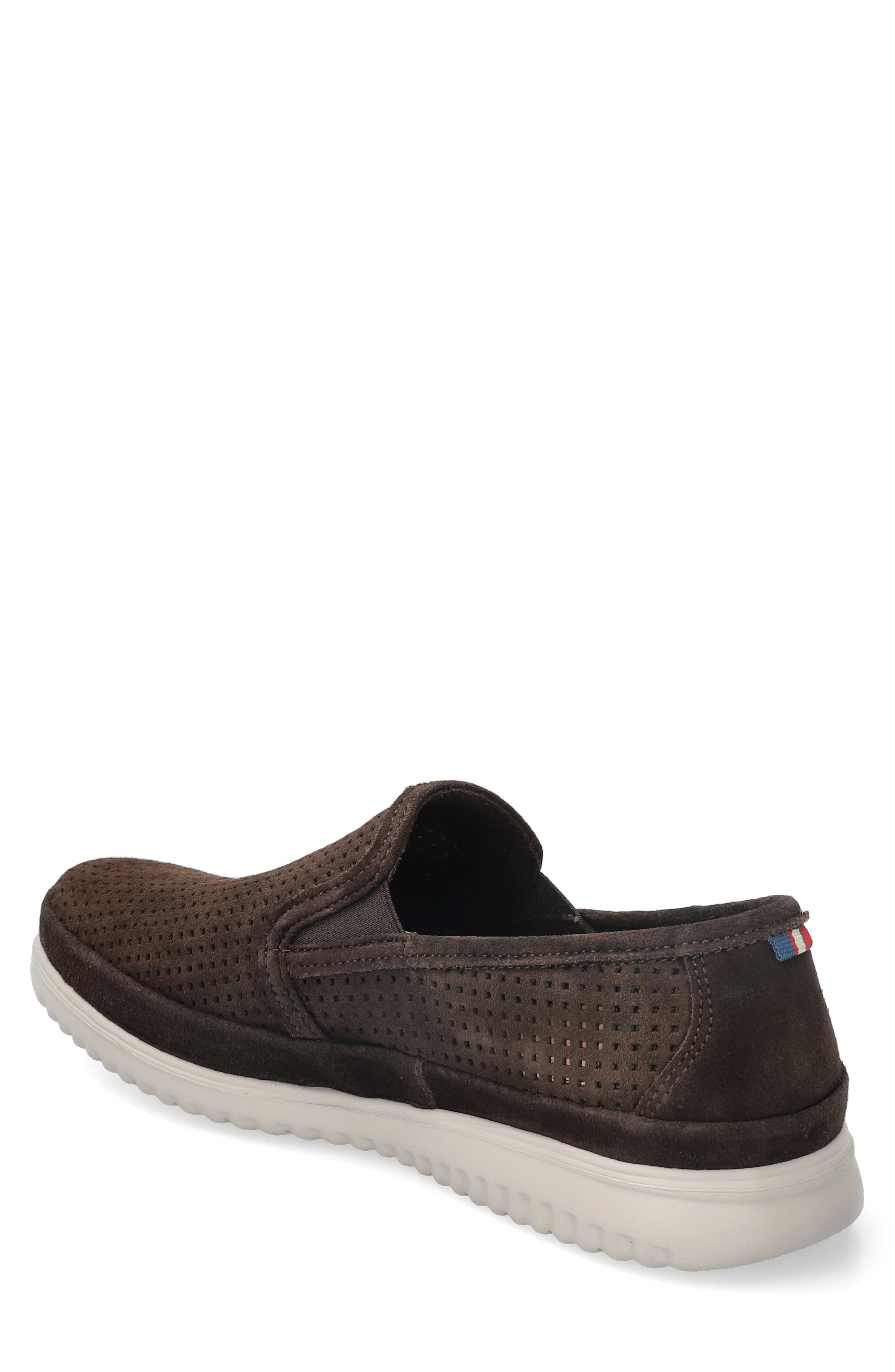 Tiago Perforated Loafer, Alternate, color, DARK BROWN