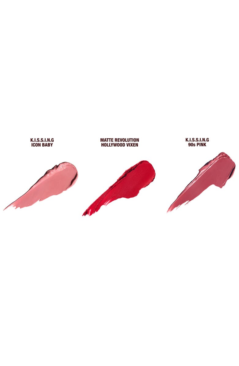 Charlotte Tilbury Iconic Hollywood Lipstick Trio (Limited Edition) $45 Value, Alternate, color,