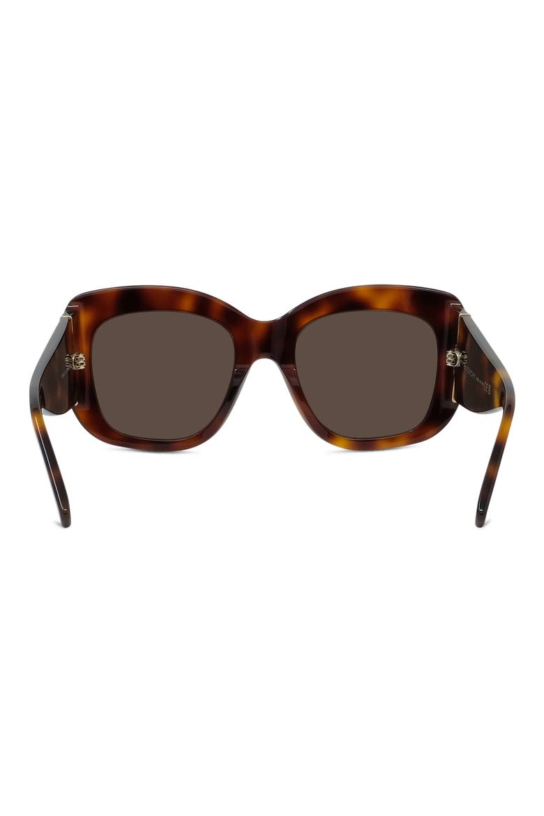 Bold 53mm Gradient Butterfly Sunglasses, Alternate, color, BLONDE HAVANA / BROWN