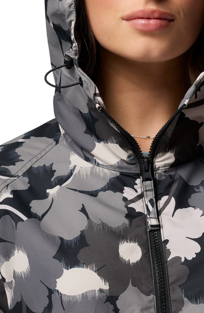Columbia Spire Valley Print Water Repellent Windbreaker, Alternate, color, Black Ikatbloom Print/ Black