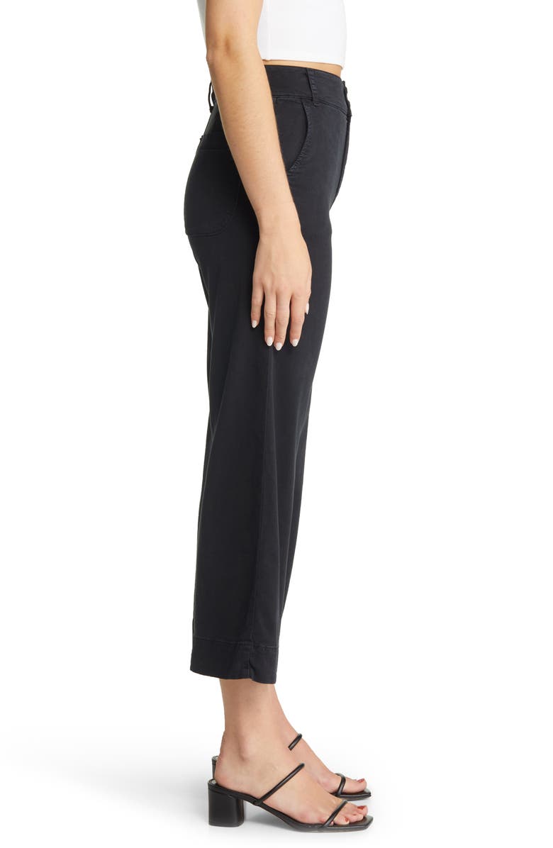 Bella Dahl Saige Wide Leg Crop Pants, Alternate, color, Black