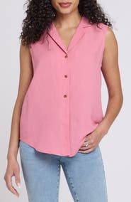 NYDJ Gabrielle Sleeveless Camp Shirt