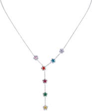 JARDIN Cubic Zirconia Clover Y-Necklace