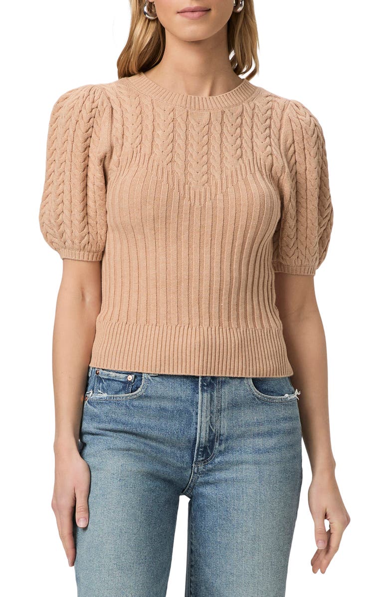 PAIGE Aeris Rib Cable Stitch Top, Main, color,
