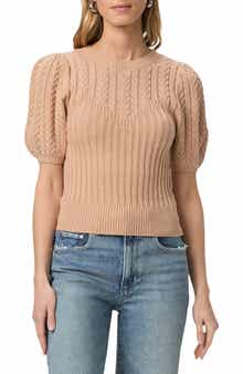 PAIGE Aeris Rib Cable Stitch Top