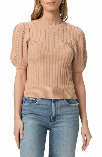 PAIGE Aeris Rib Cable Stitch Top
