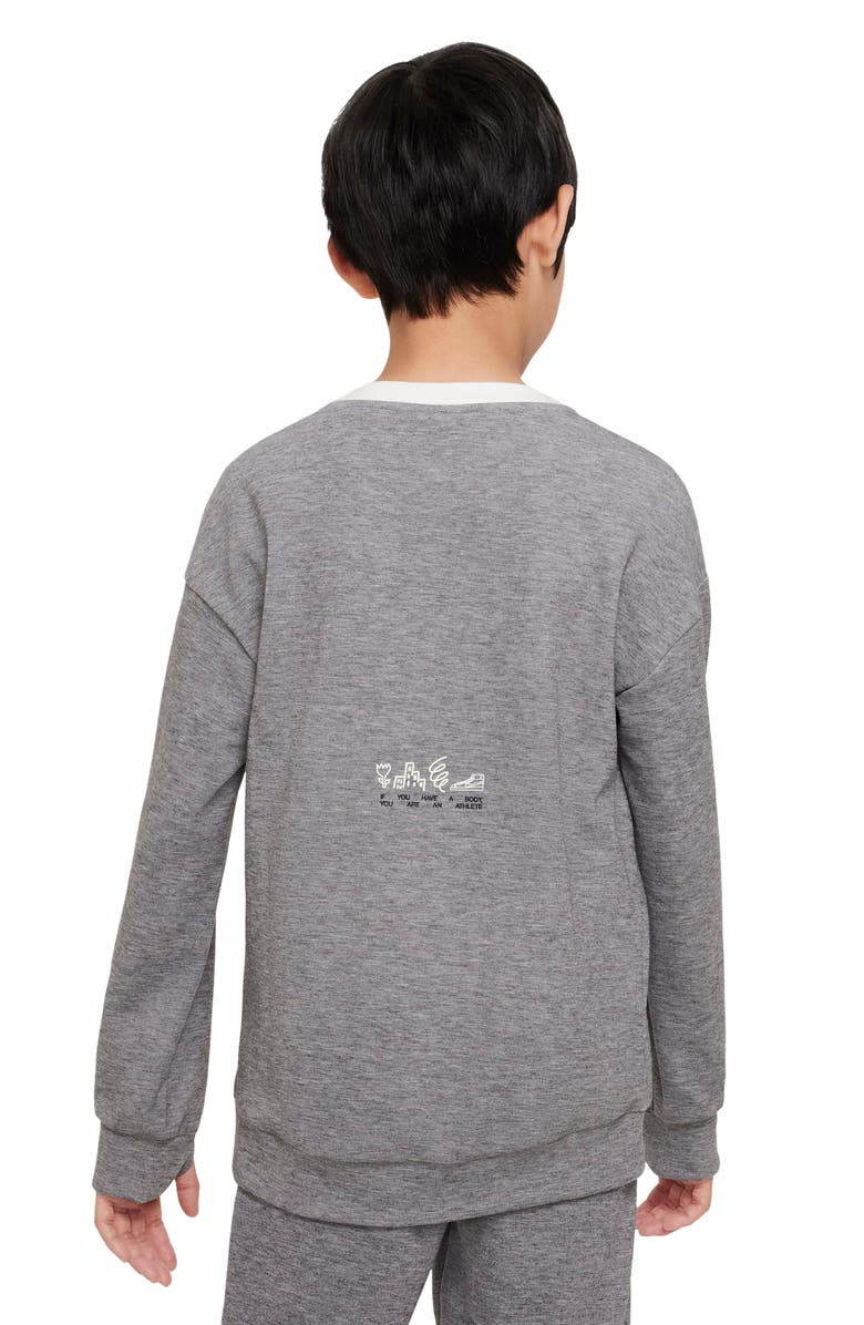 Nike Kids' Dri-FIT Crewneck Sweatshirt, Alternate, color, 