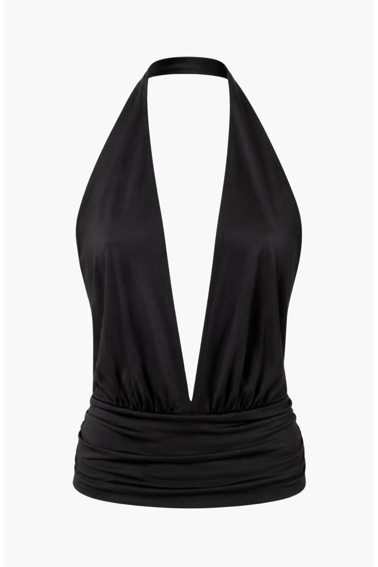Agatha Halter Top, Alternate, color, Black