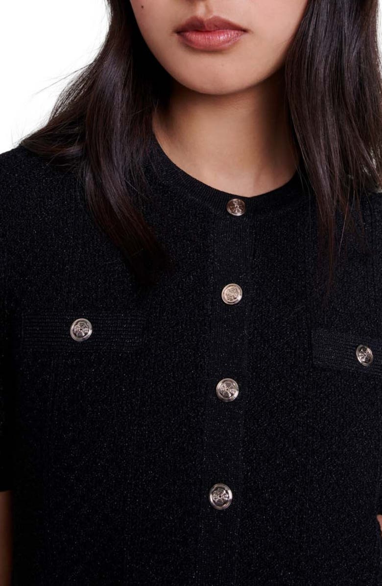 maje 2-in-1 crochet dress, Alternate, color,