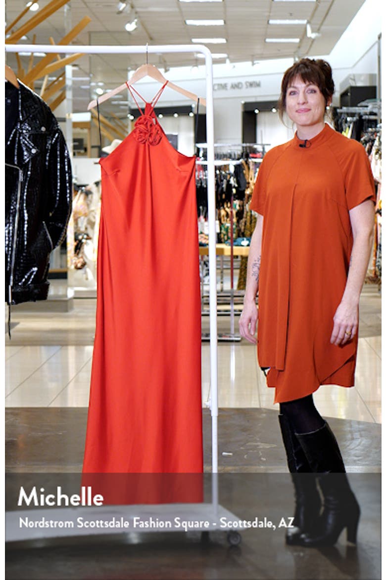 The Adele Rosette Satin Gown video