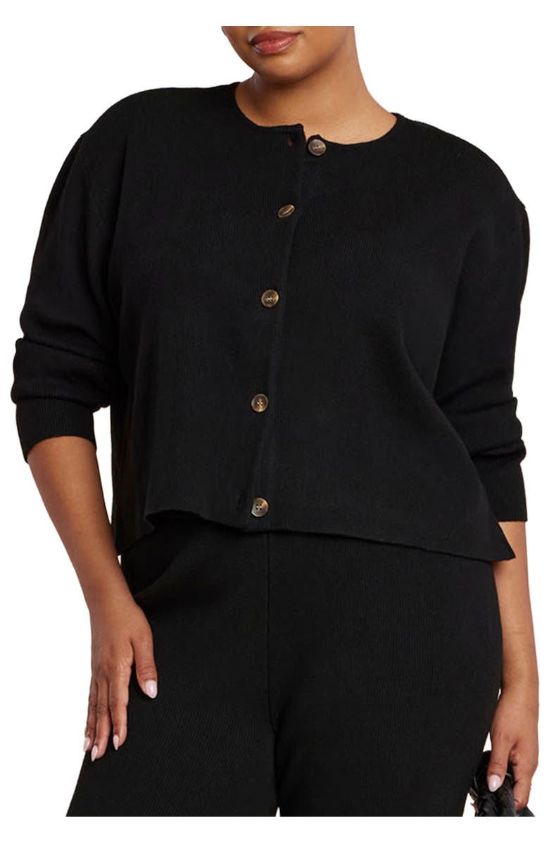 ELOQUII Elements Drop Shoulder Cardigan, Main, color, 