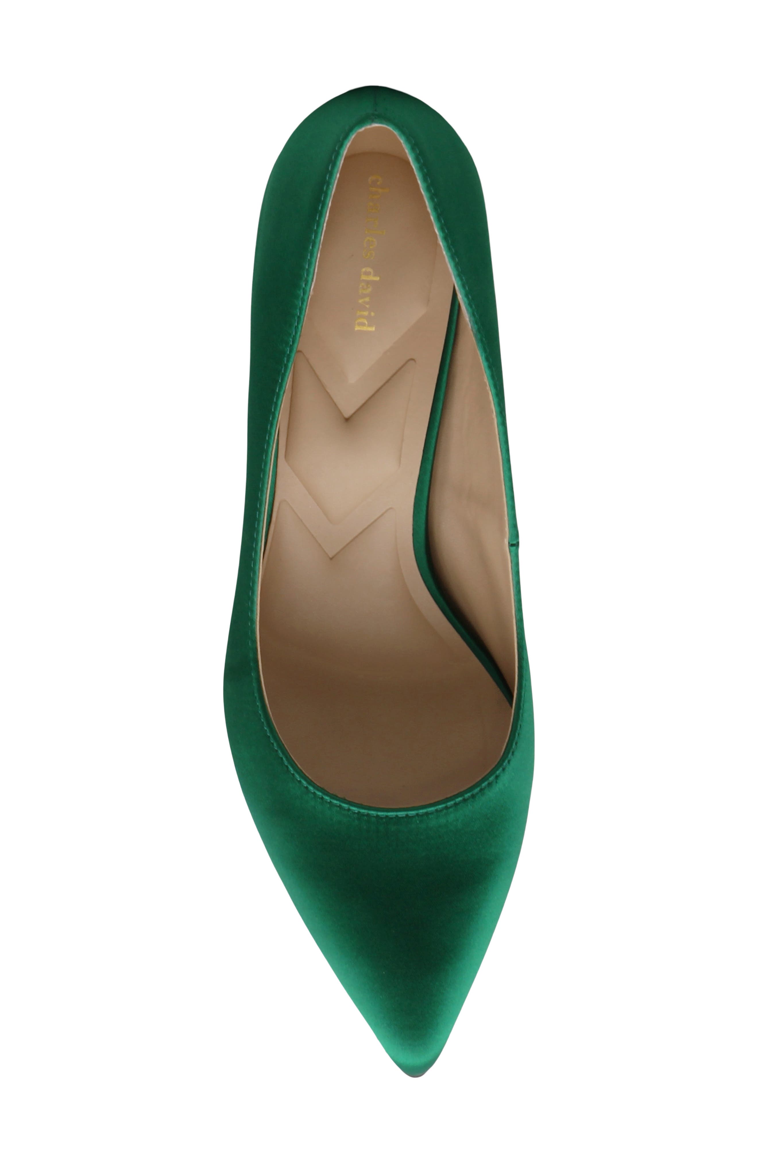 Sienna Pointed Toe Pump, Alternate, color, EMERALD