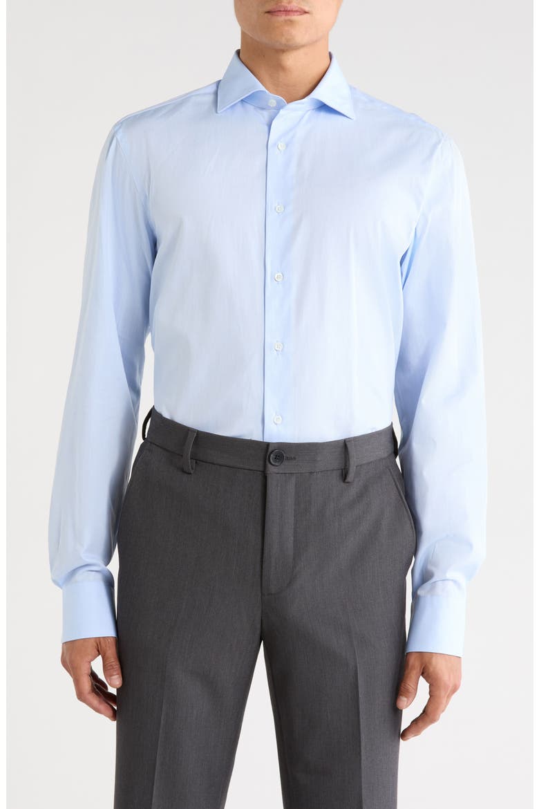 Cotton Dress Shirt, Main, color, BLUE