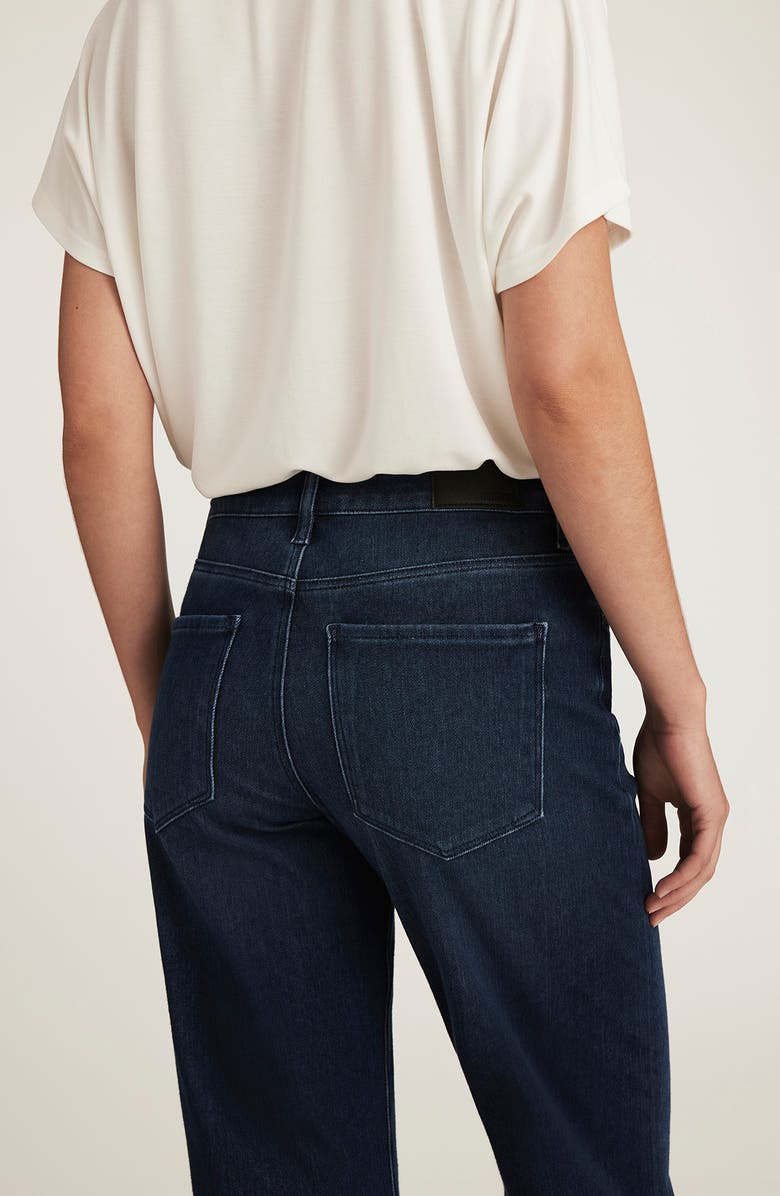 Mavi Jeans Sabrina Mid Rise Wide Leg Jeans, Alternate, color, Dark Blue Move