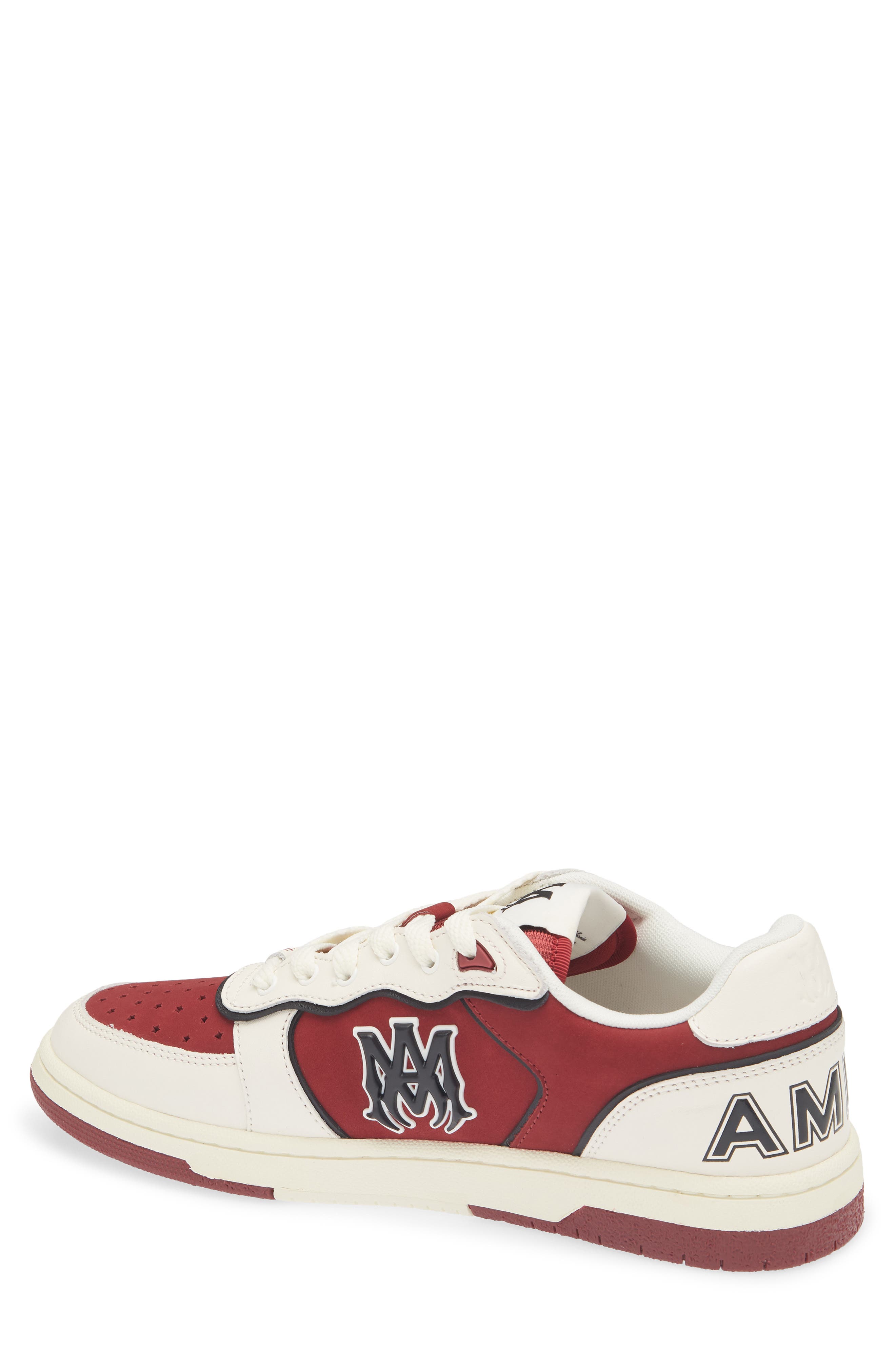Newport Sneaker, Alternate, color, WHITE BURGUNDY