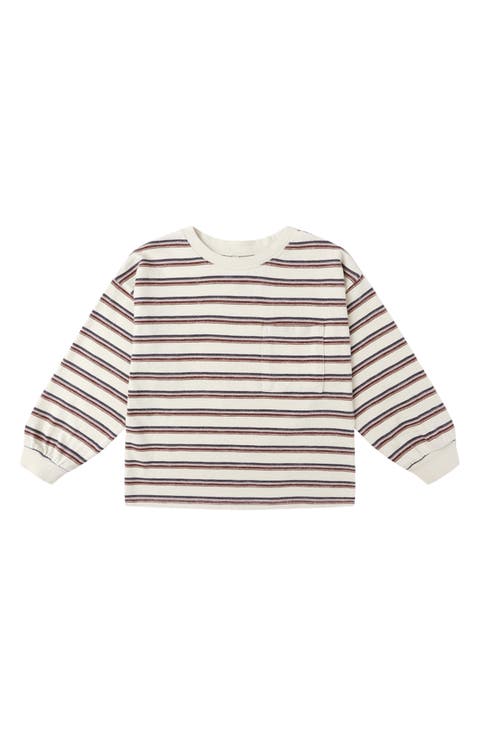 Stripe Long Sleeve Pocket T-Shirt (Baby)