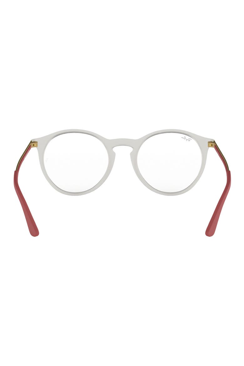 Small 48mm Round Optical Glasses, Alternate, color, TRANSPARENT RED