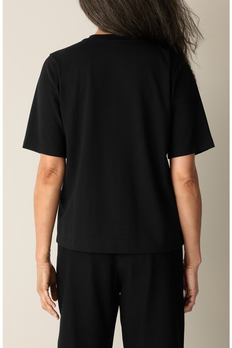 Crewneck Relaxed T-shirt, Alternate, color, BLACK