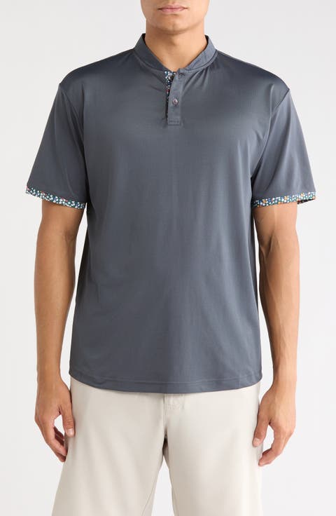 Heath Performance Stand Collar Polo