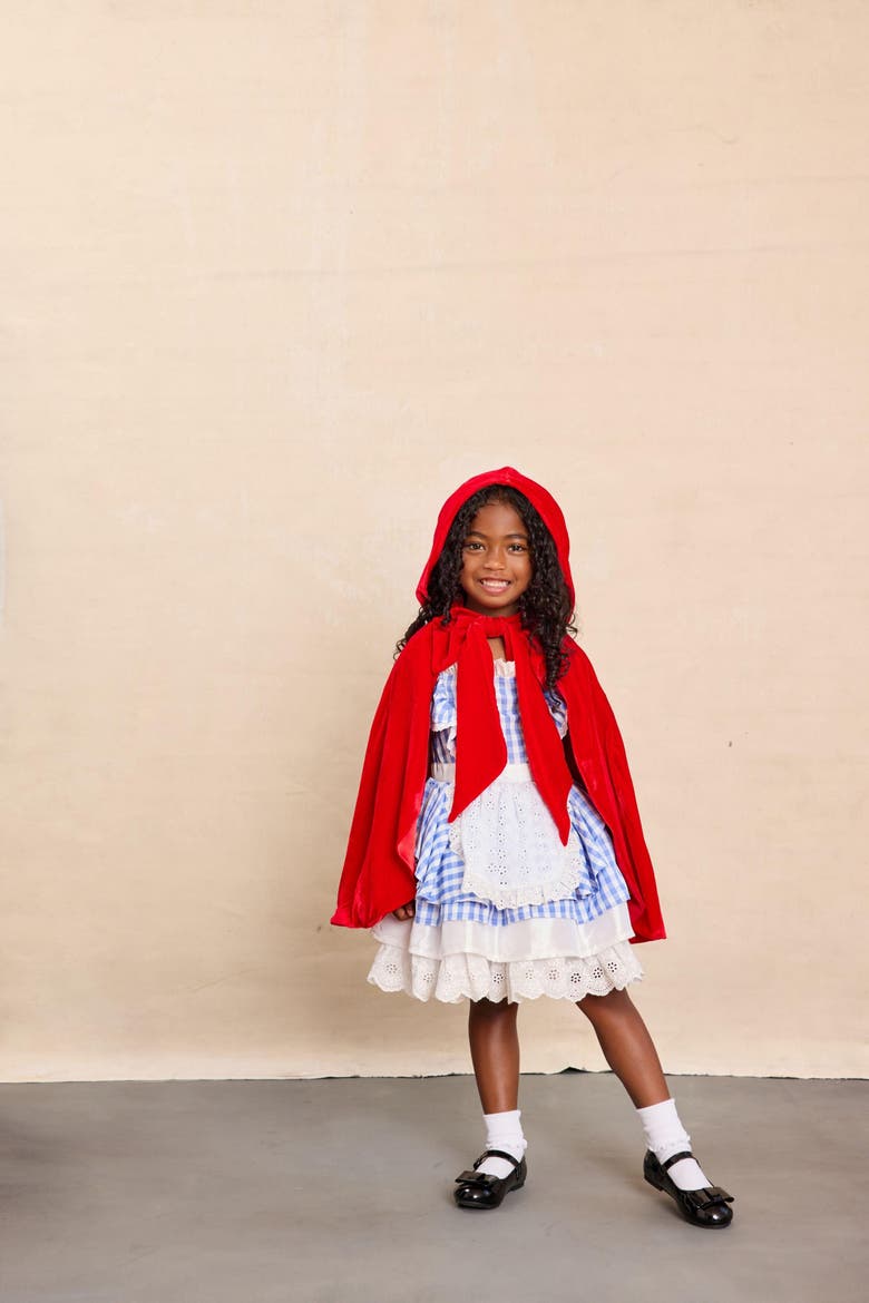Red Riding Hood Cape for Girls, Alternate, color, Red