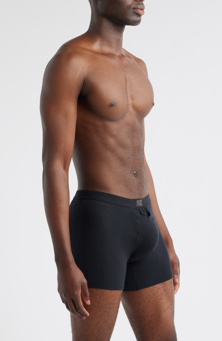 Lunya Stretch Modal Boxer Briefs, Alternate, color, Immersed Black