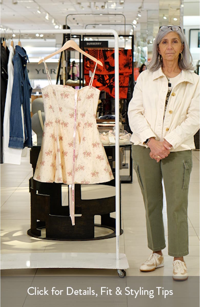 Dolly Rose Print Fit & Flare Minidress, sales video thumbnail