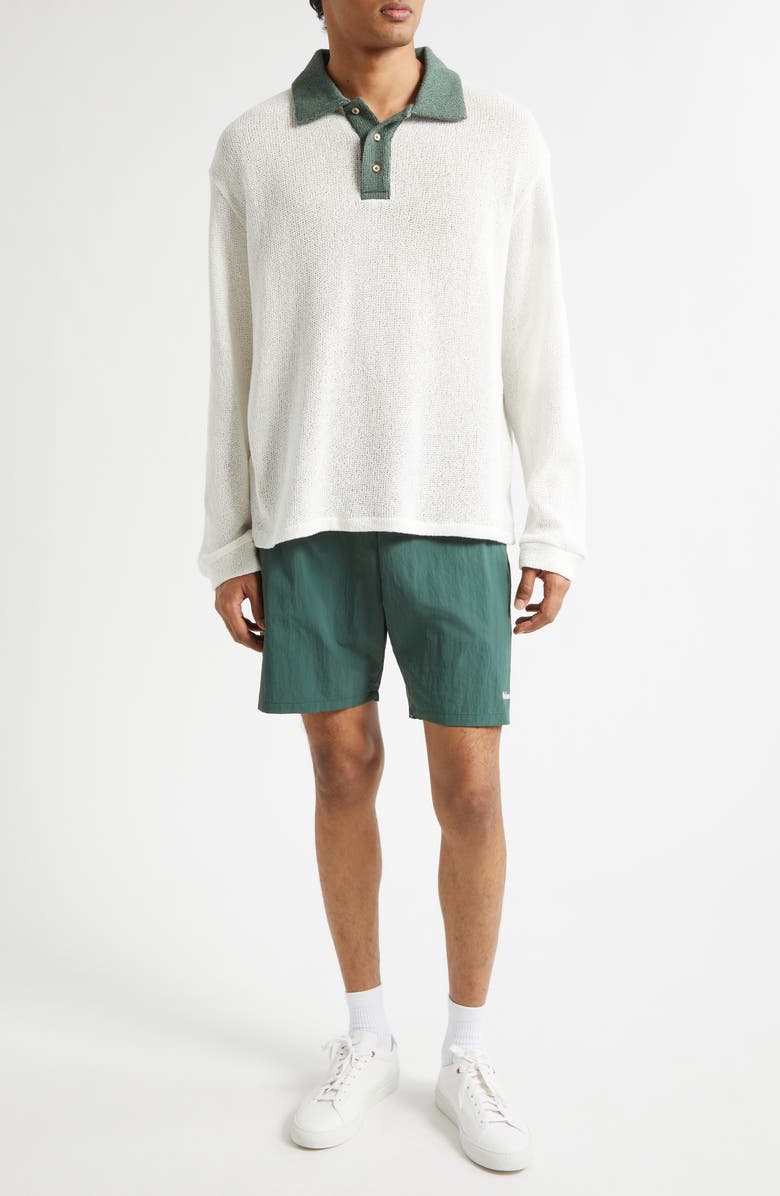 PALMES Knit Cotton Rugby Polo, Alternate, color, Off-White