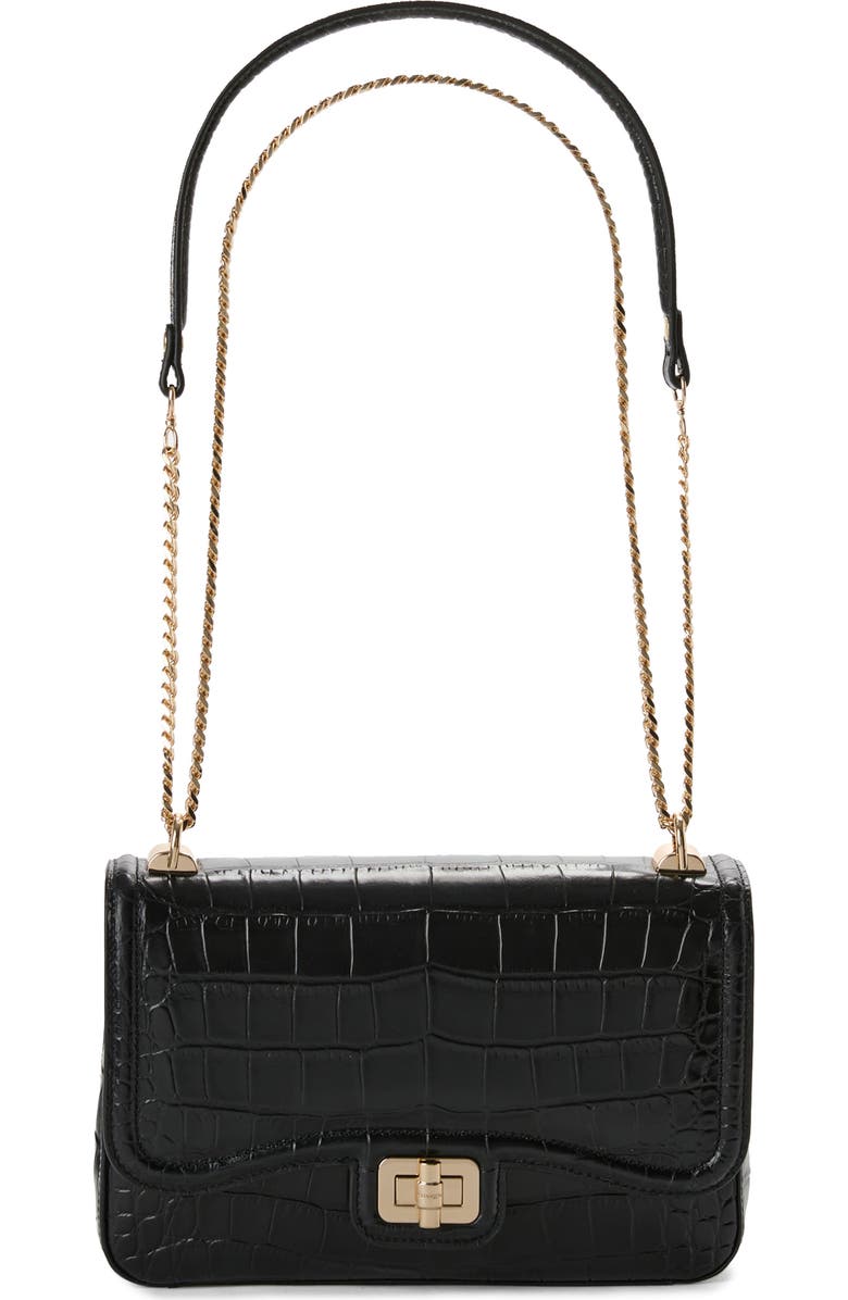 Brahmin Rosalie Croc Embossed Leather Crossbody Bag, Main, color,